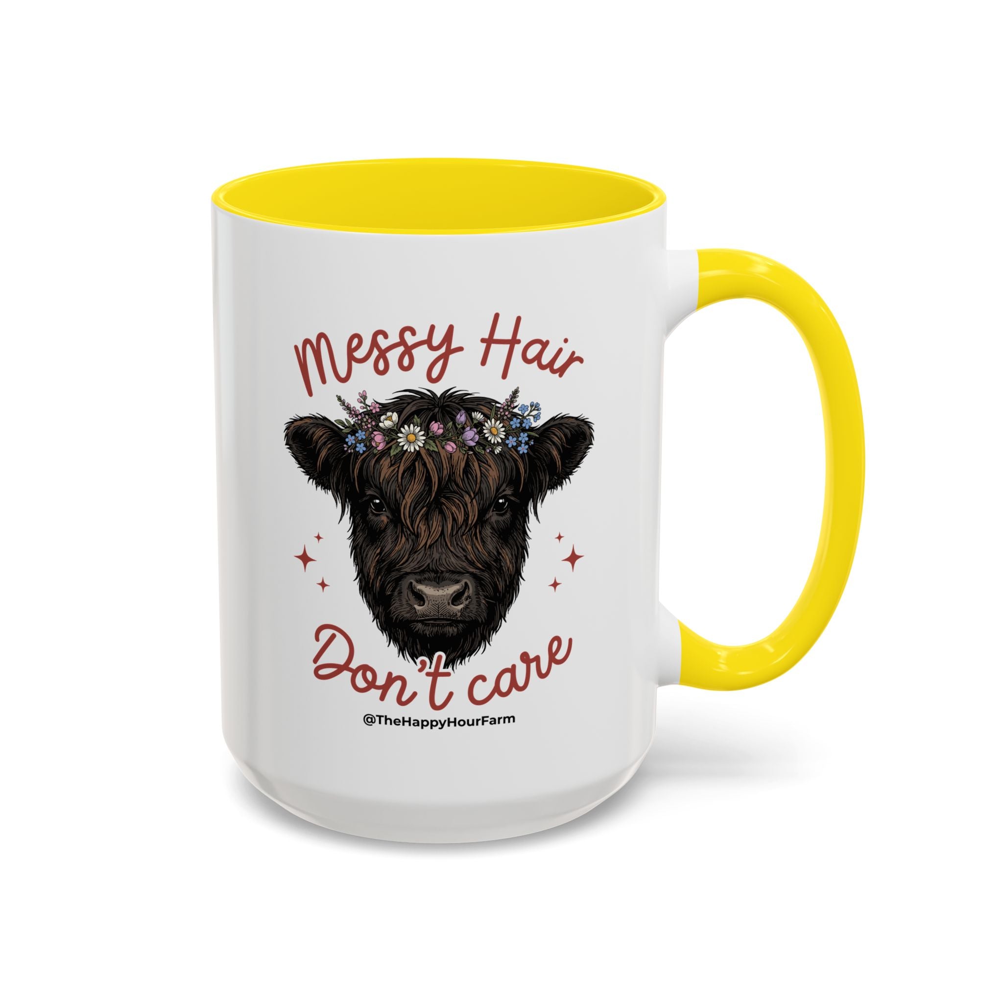 Messy Hair, Don't Care Coffee Mug