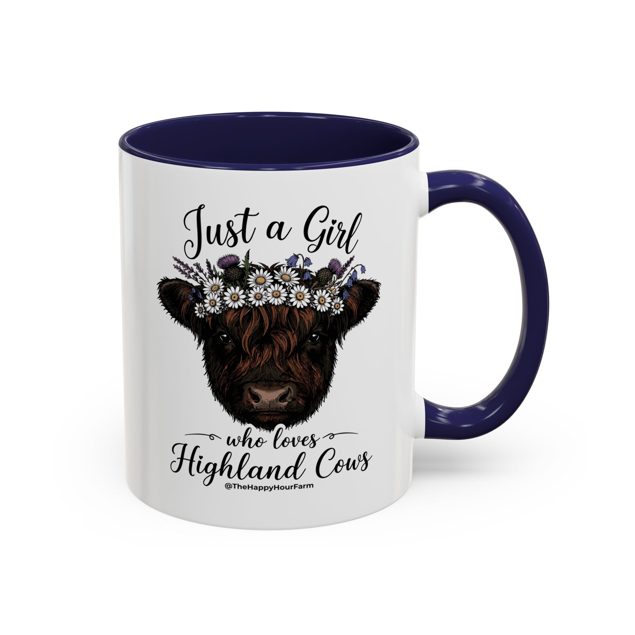 Just a Girl Who Love Highland Cow Coffee Mug