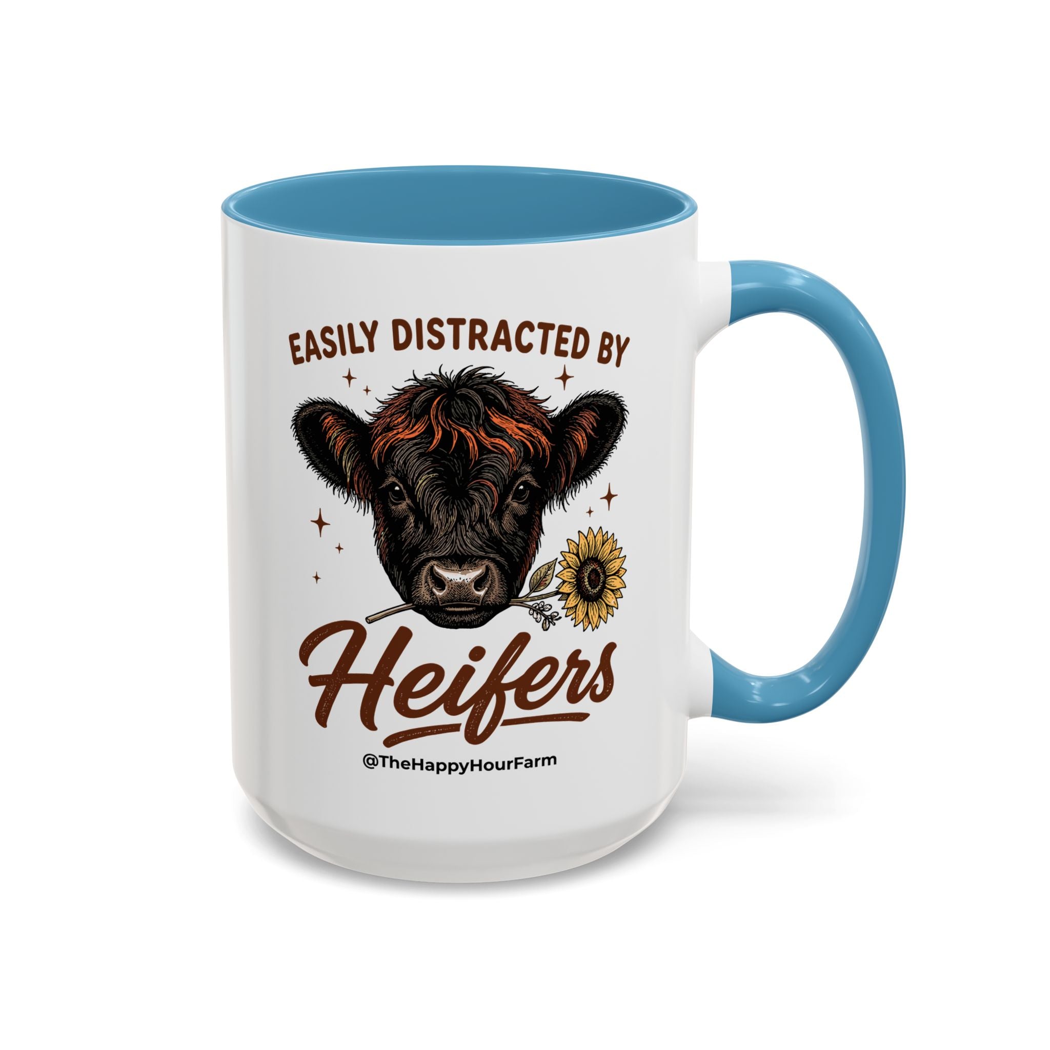 Easily Distracted by Heifer Coffee Mug