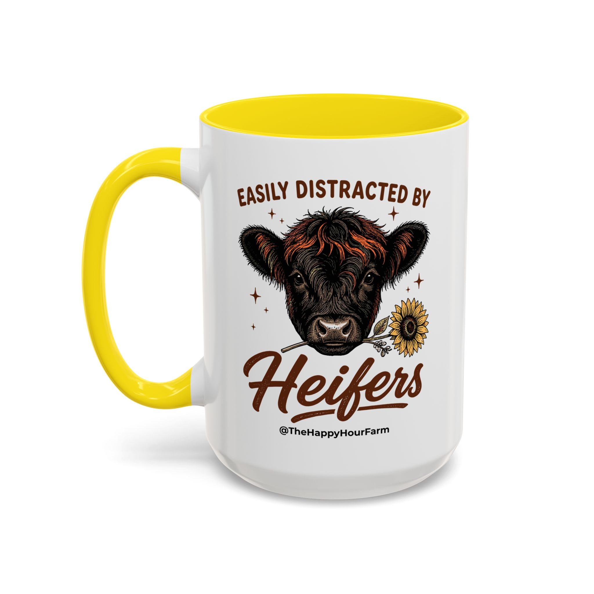 Easily Distracted by Heifer Coffee Mug