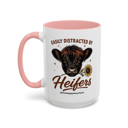 Easily Distracted by Heifer Coffee Mug