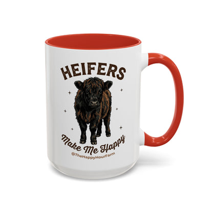 Heifers Make Me Happy Coffee Mug