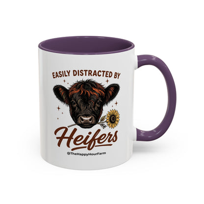 Easily Distracted by Heifer Coffee Mug