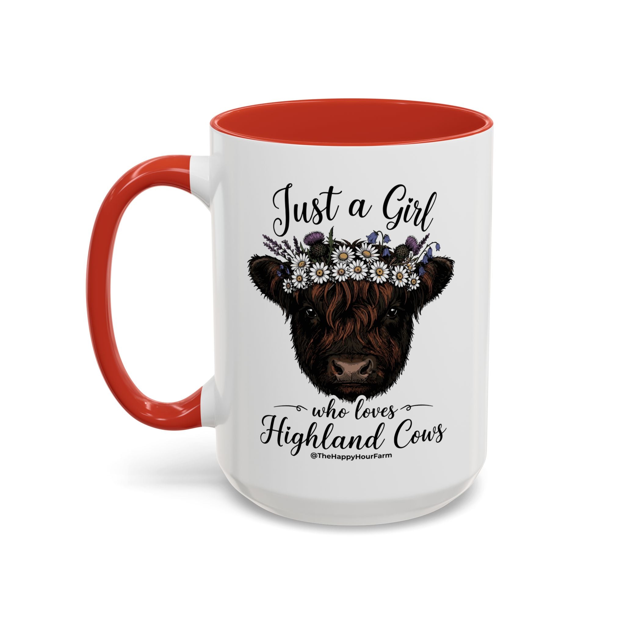 Just a Girl Who Love Highland Cow Coffee Mug