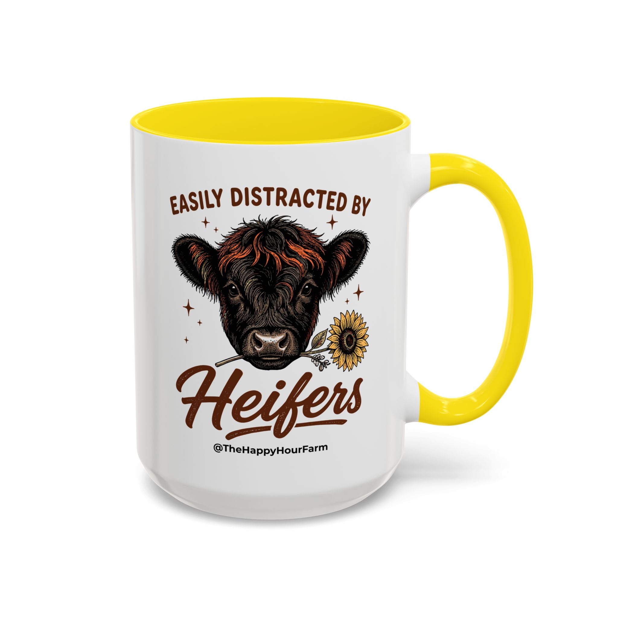 Easily Distracted by Heifer Coffee Mug