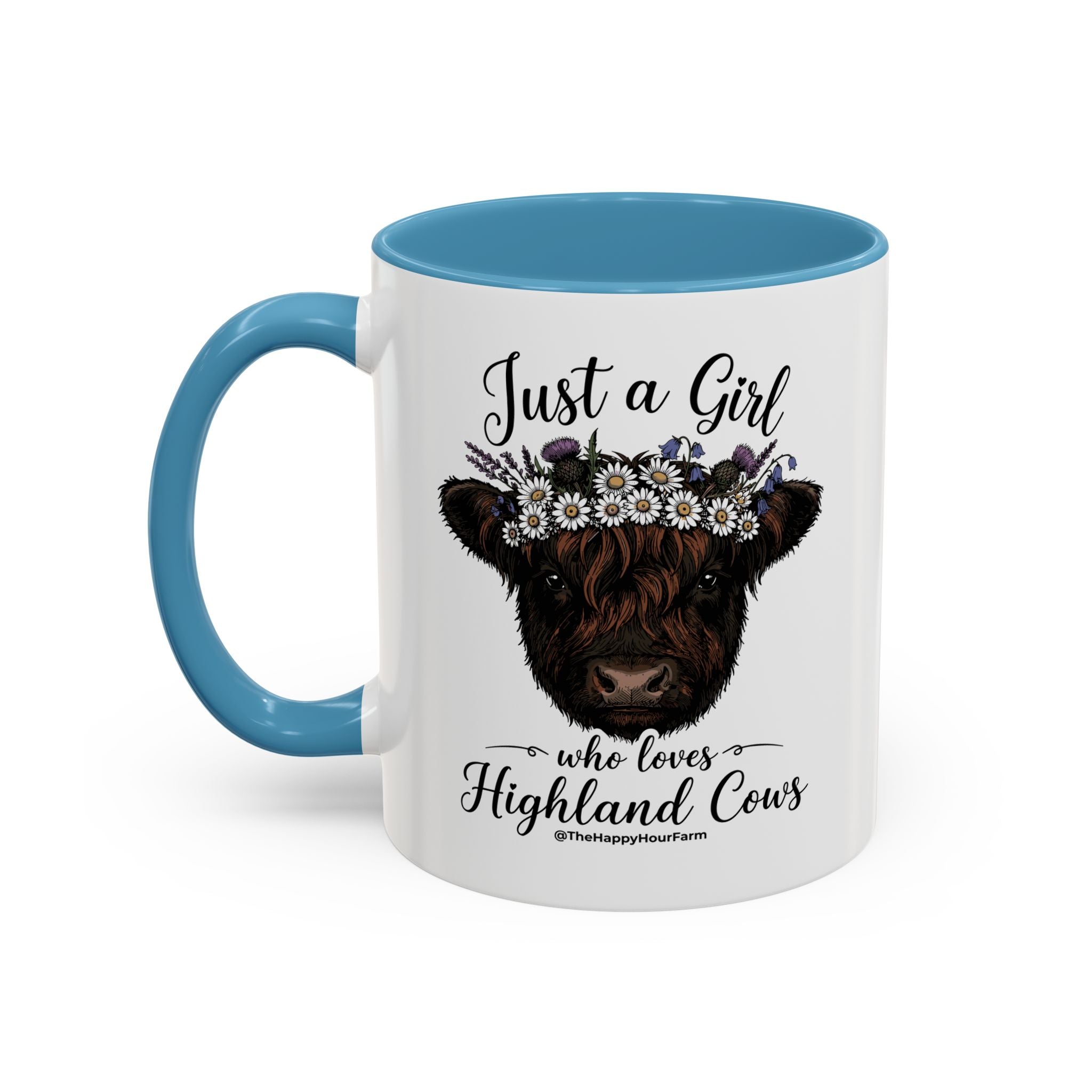 Just a Girl Who Love Highland Cow Coffee Mug