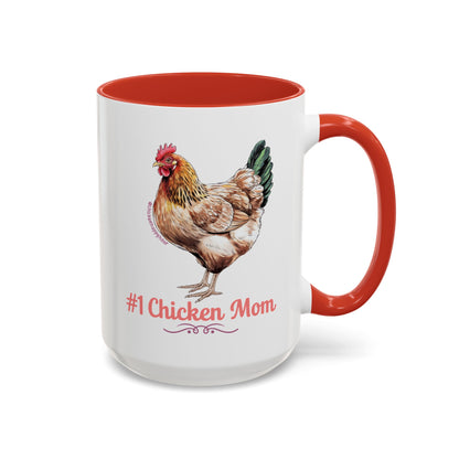 #1 Chicken Mom Coffee Mug