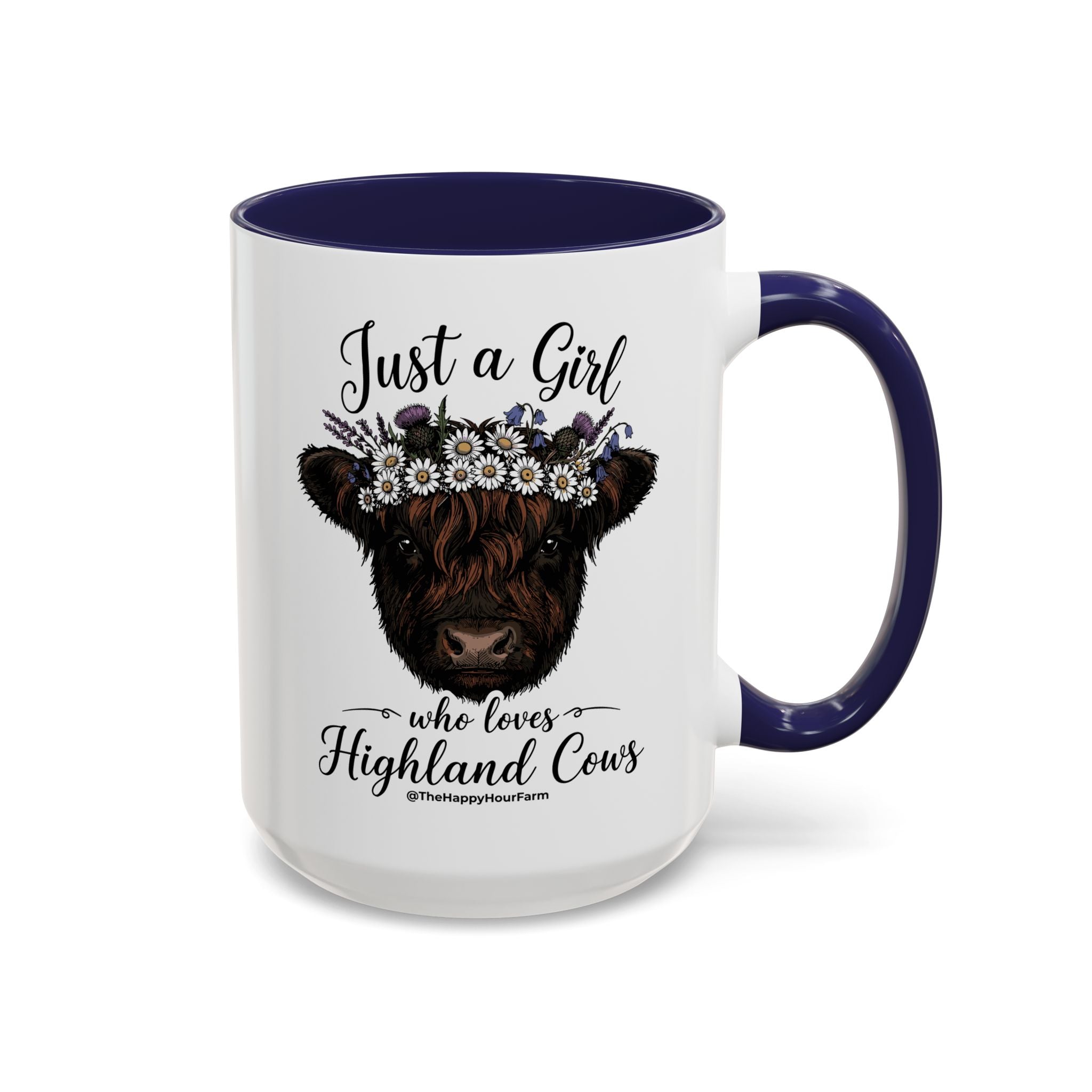 Just a Girl Who Love Highland Cow Coffee Mug