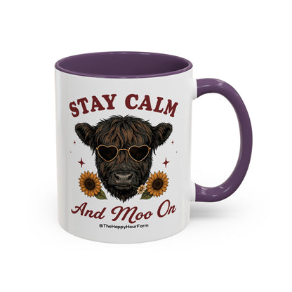 Stay Calm And Moo On Coffee Mug