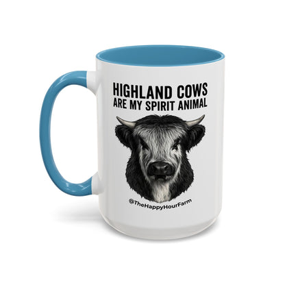 Highland Cows Are My Spirit Animal Coffee Mug