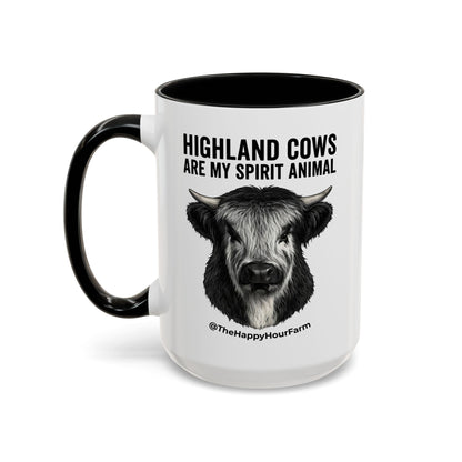 Highland Cows Are My Spirit Animal Coffee Mug