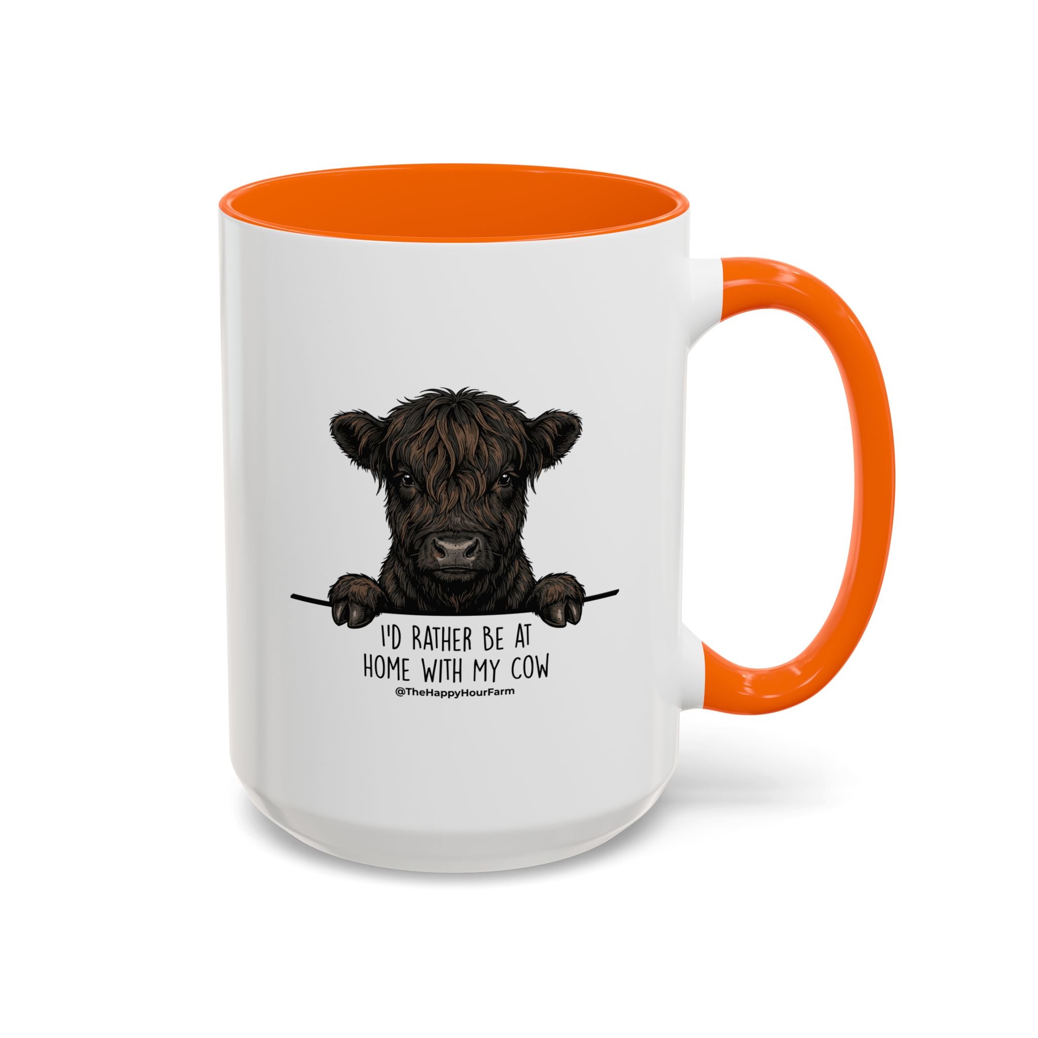 I'd Rather Be at Home With My Cow Coffee Mug