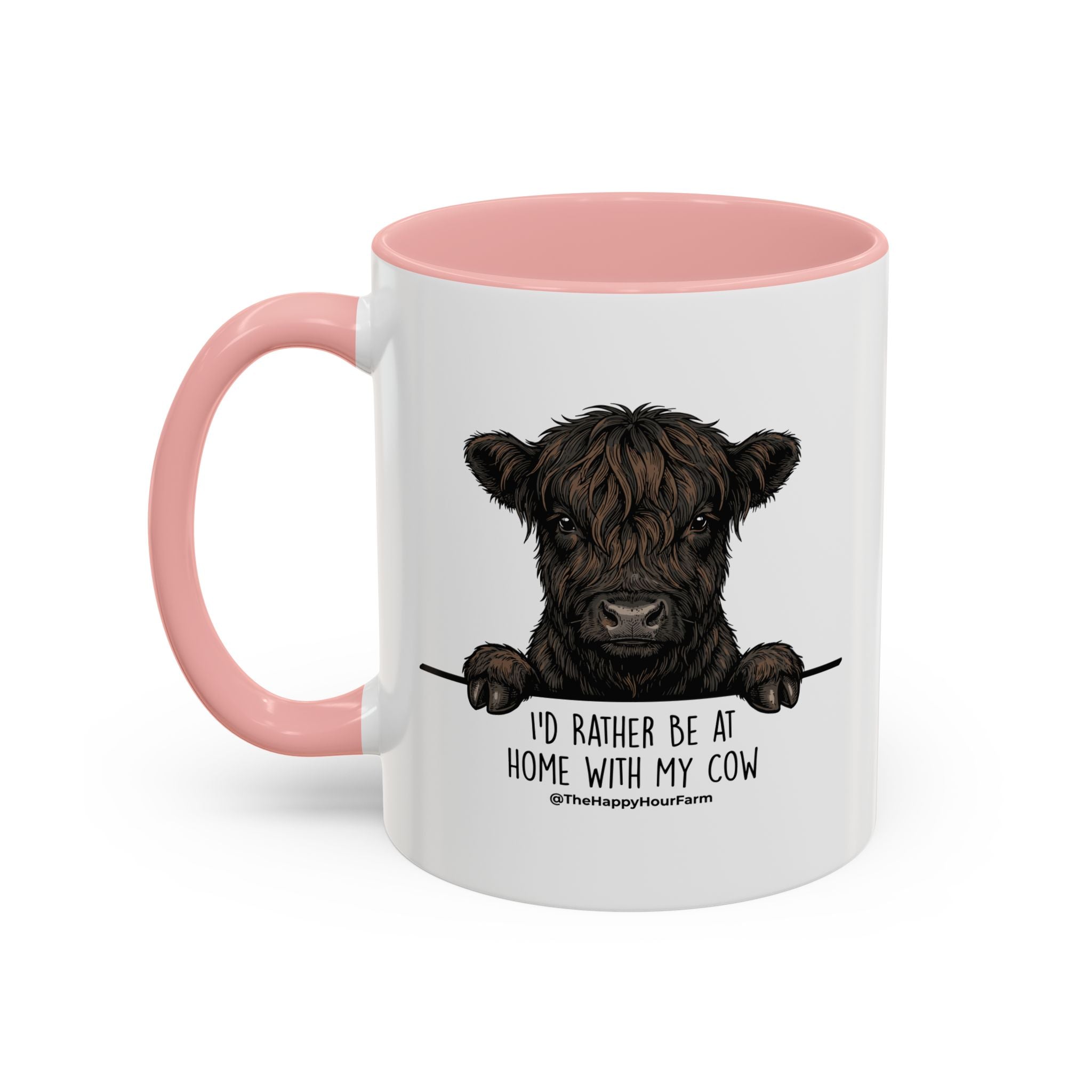 I'd Rather Be at Home With My Cow Coffee Mug