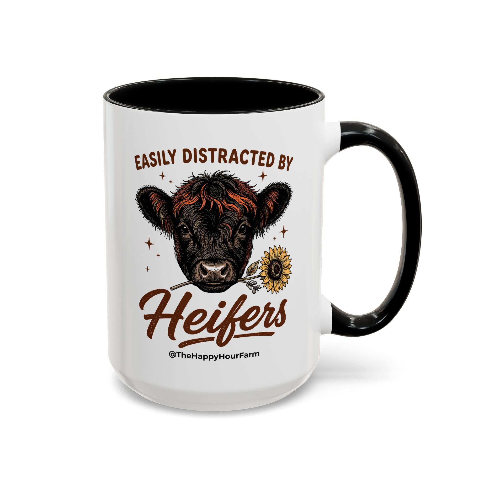 Easily Distracted by Heifer Coffee Mug