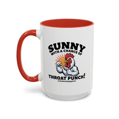 Sunny with a Chance of Throat Punch Coffee Mug