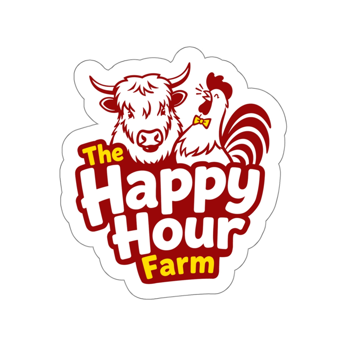 The Happy Hour Farm Logo Sticker