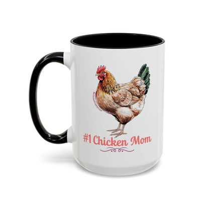 #1 Chicken Mom Coffee Mug