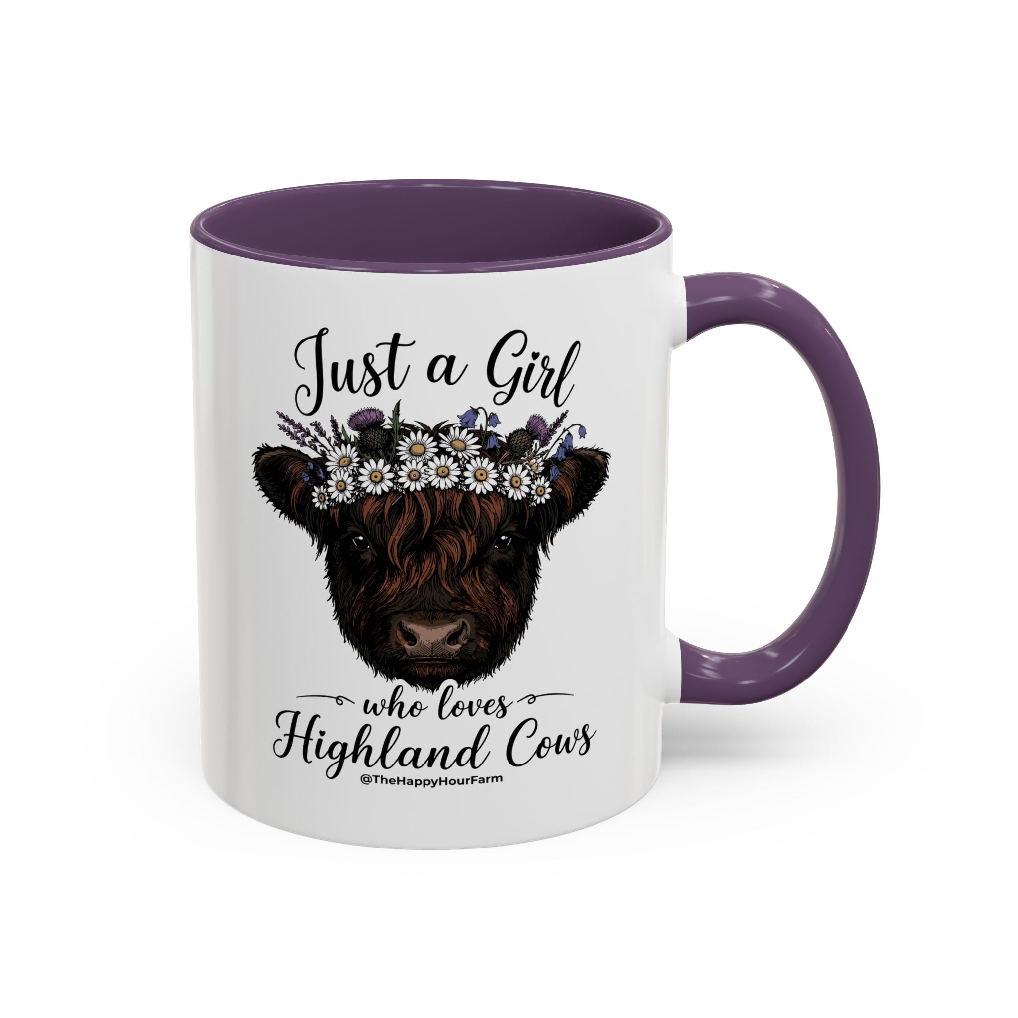 Just a Girl Who Love Highland Cow Coffee Mug