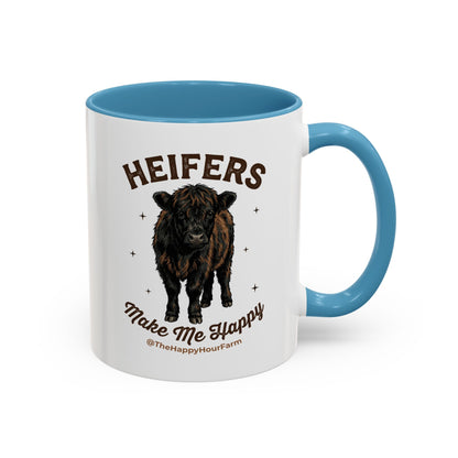 Heifers Make Me Happy Coffee Mug
