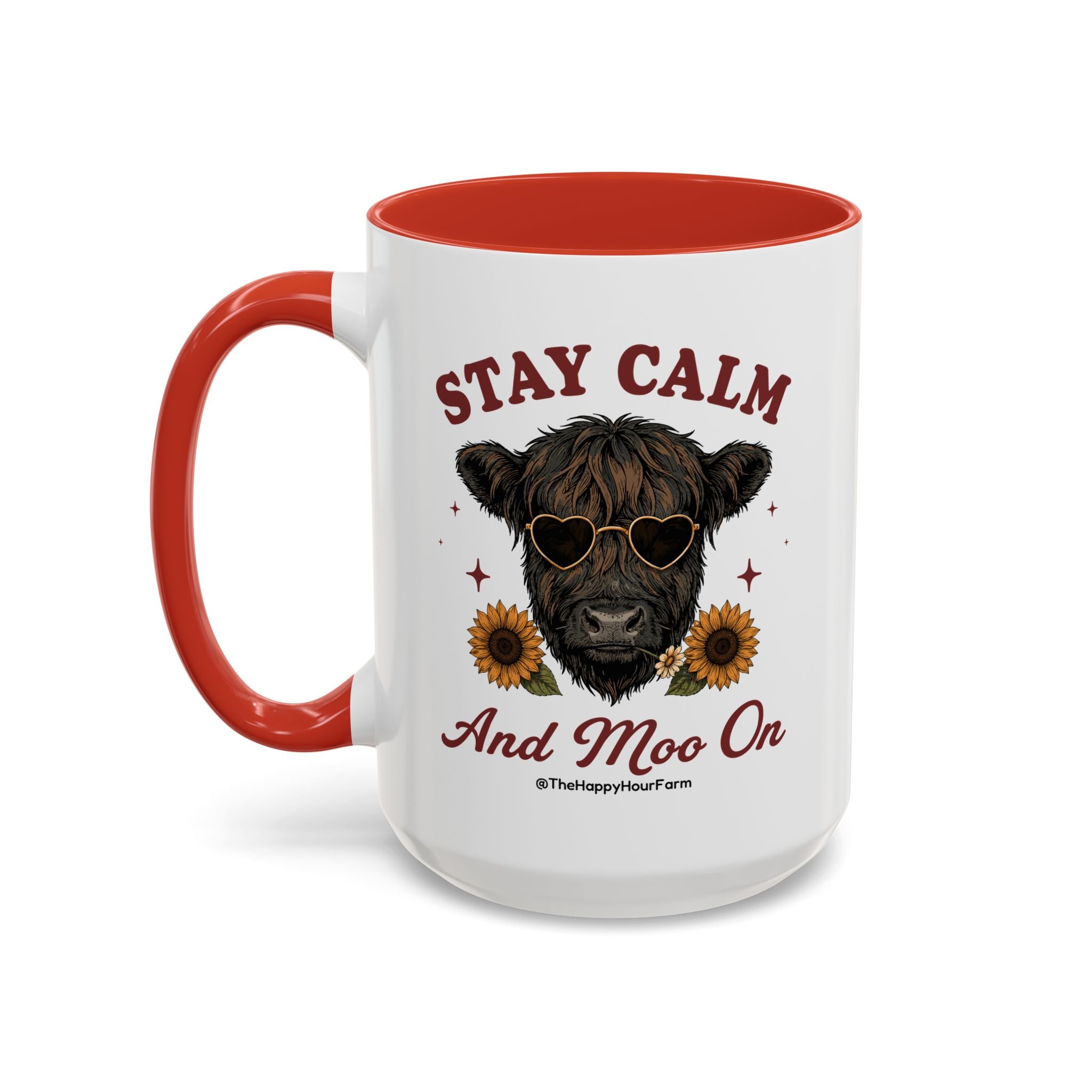Stay Calm And Moo On Coffee Mug