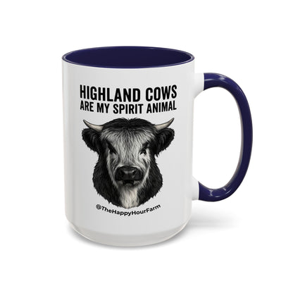 Highland Cows Are My Spirit Animal Coffee Mug