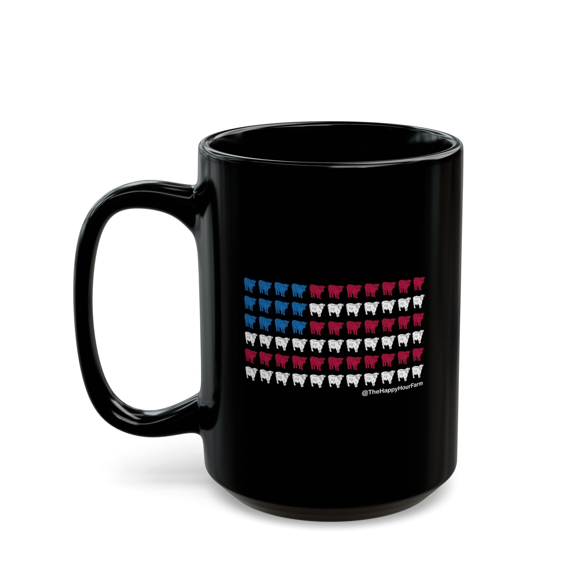 American Flag Cows Coffee Mug