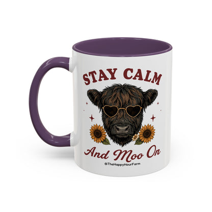Stay Calm And Moo On Coffee Mug