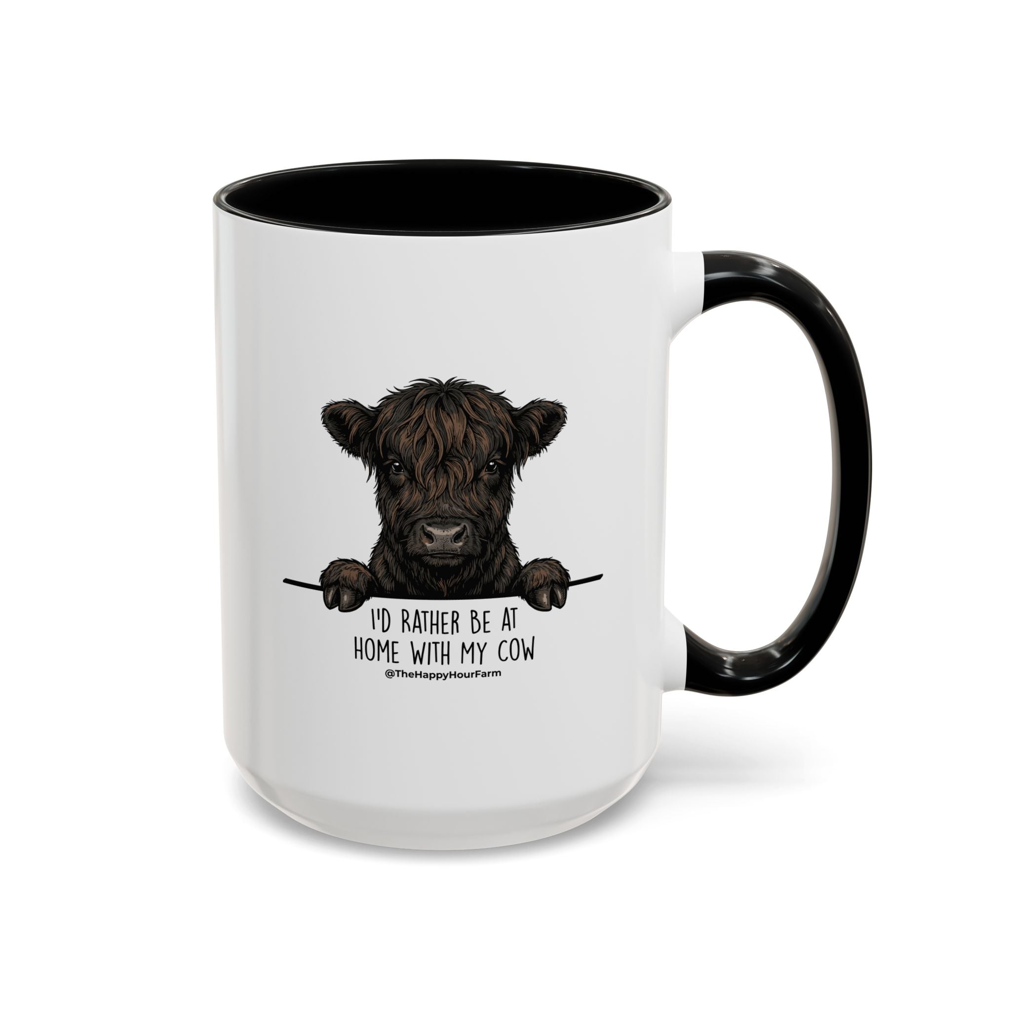 I'd Rather Be at Home With My Cow Coffee Mug