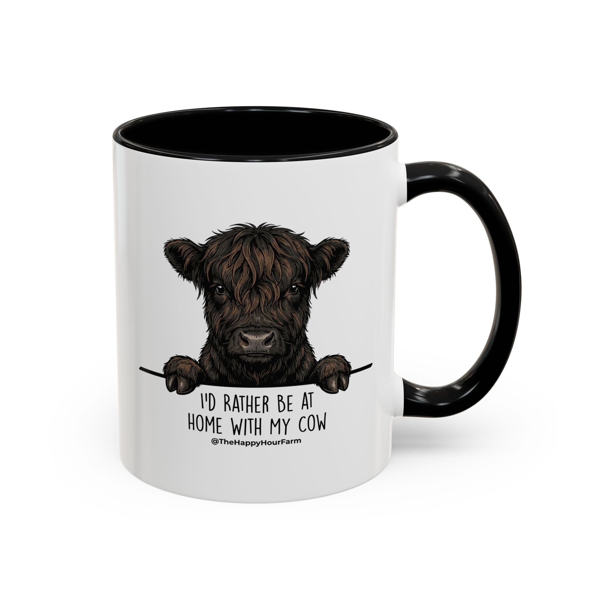 I'd Rather Be at Home With My Cow Coffee Mug