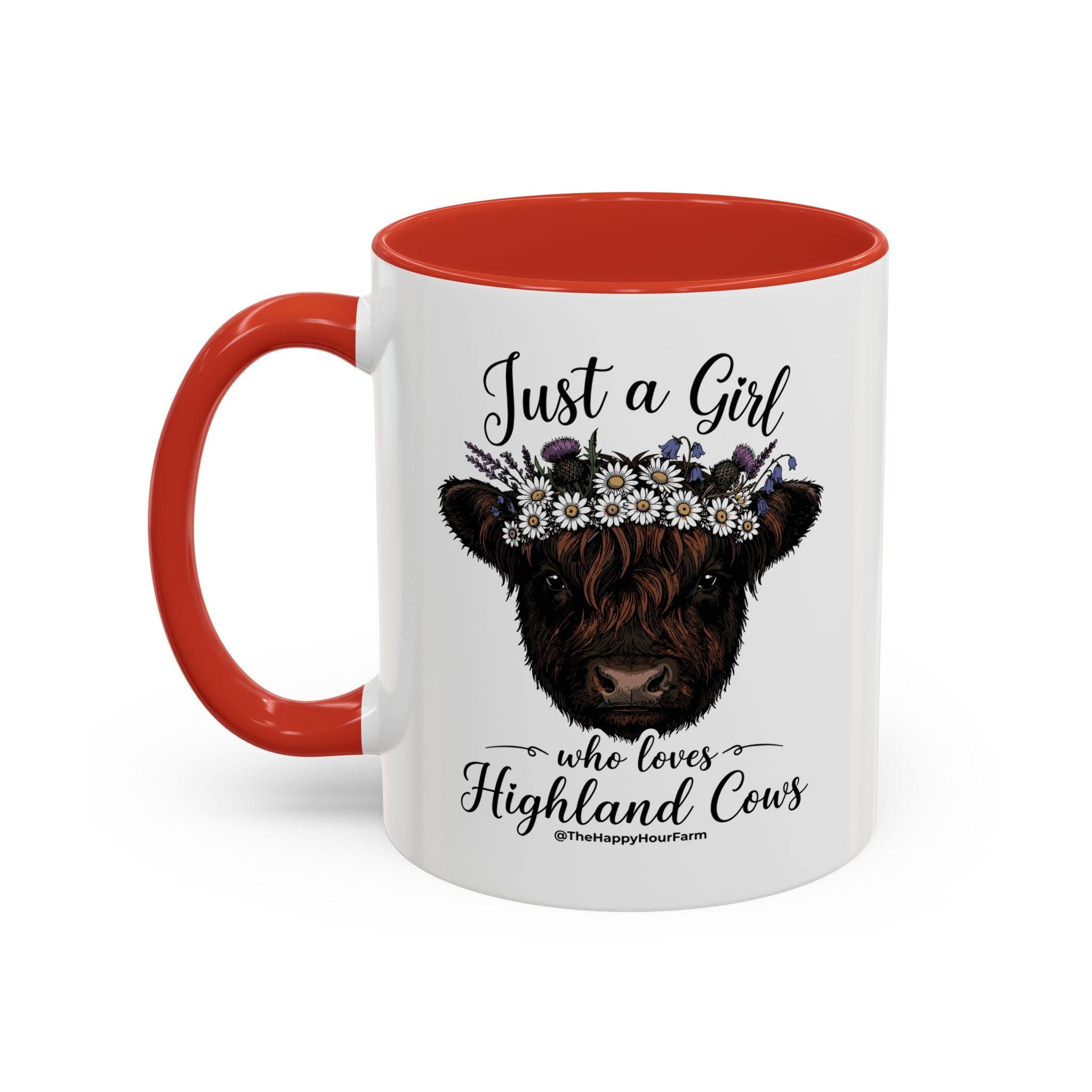 Just a Girl Who Love Highland Cow Coffee Mug