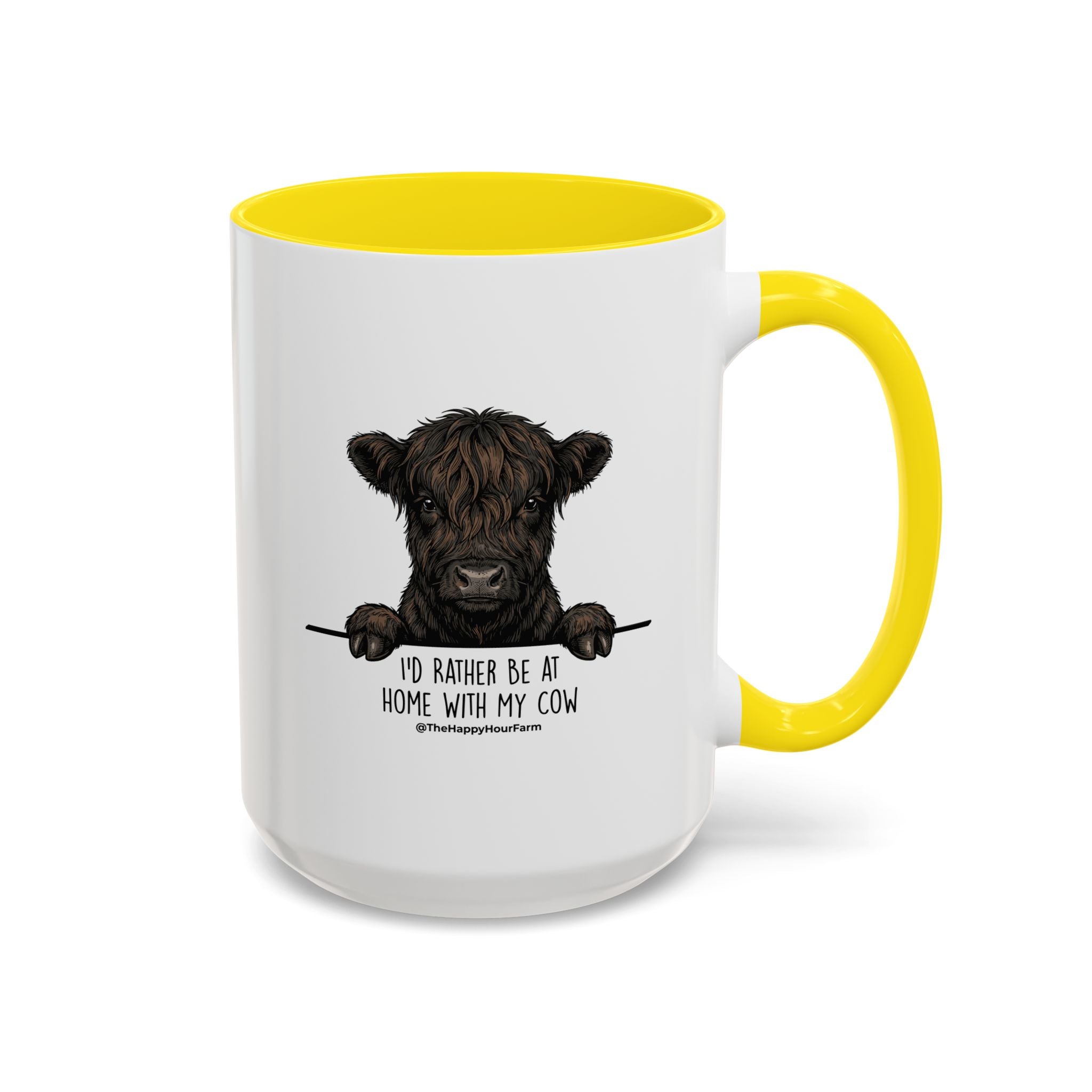 I'd Rather Be at Home With My Cow Coffee Mug