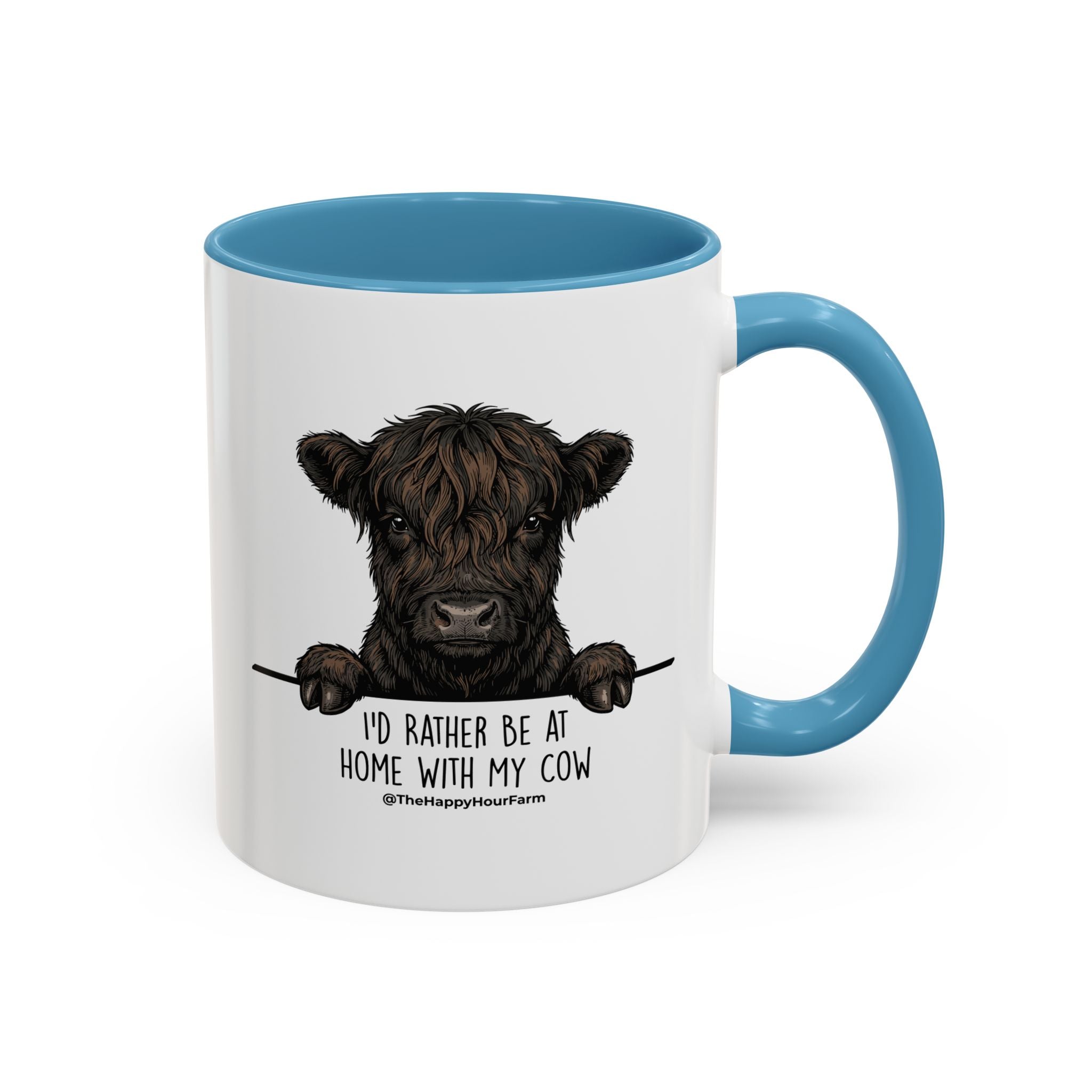 I'd Rather Be at Home With My Cow Coffee Mug