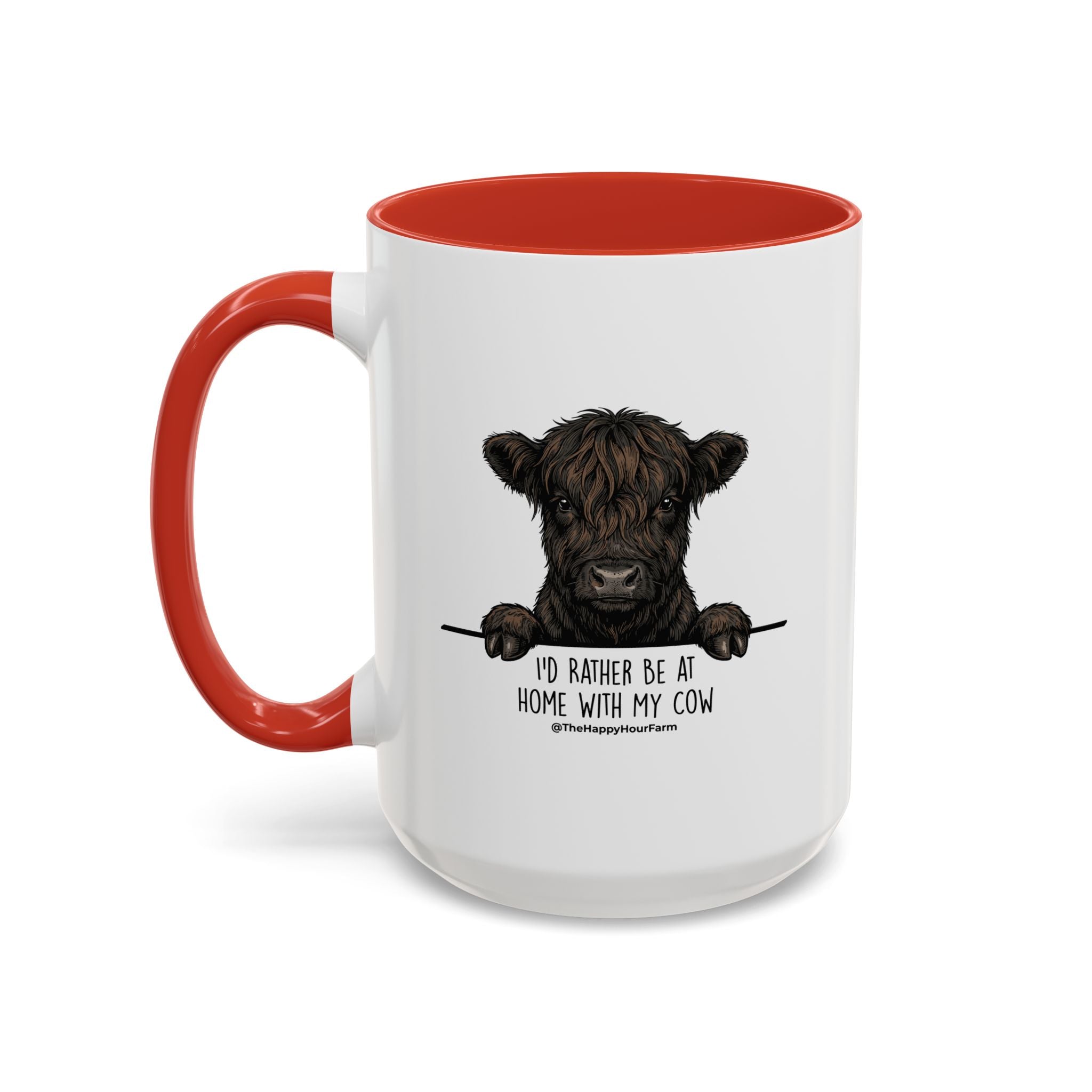 I'd Rather Be at Home With My Cow Coffee Mug
