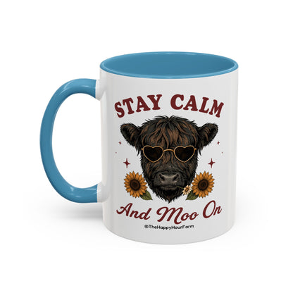 Stay Calm And Moo On Coffee Mug