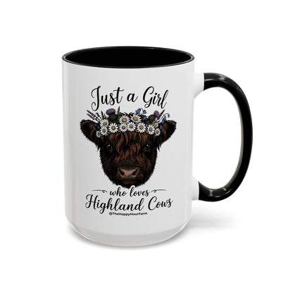 Just a Girl Who Love Highland Cow Coffee Mug