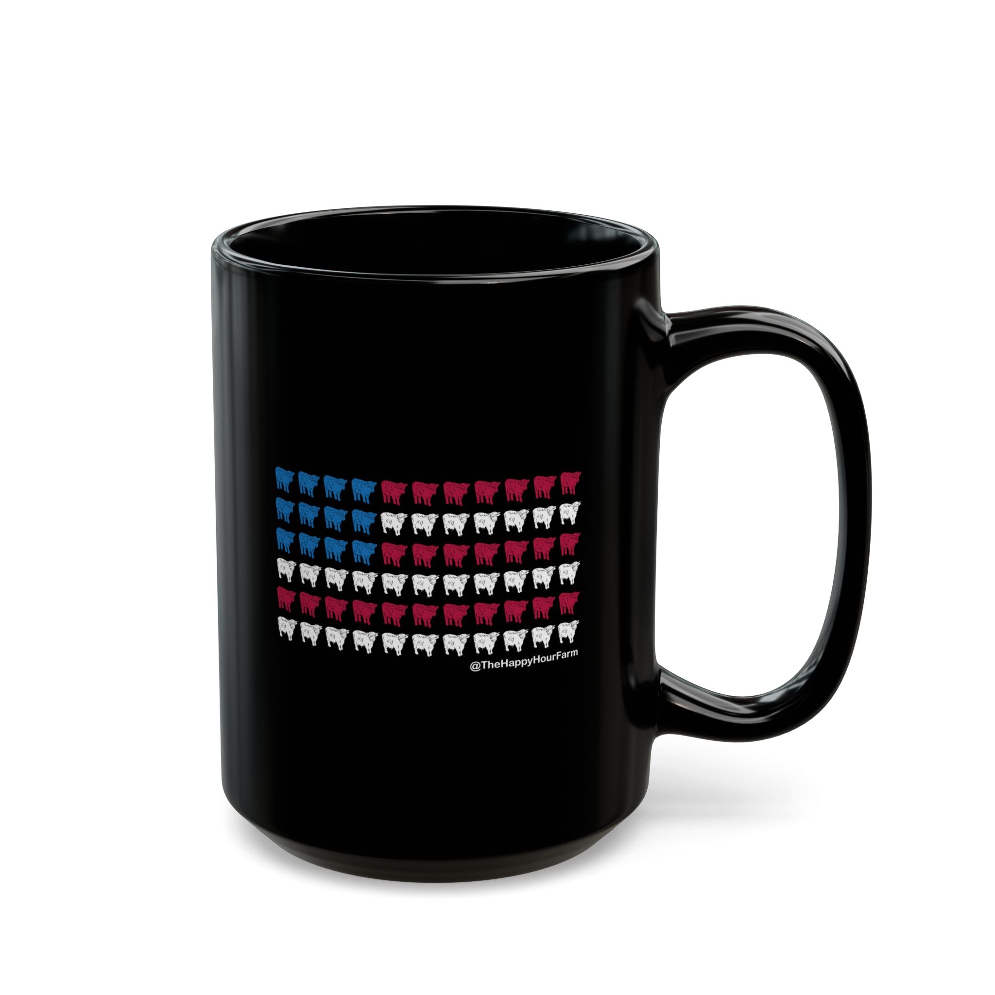 American Flag Cows Coffee Mug