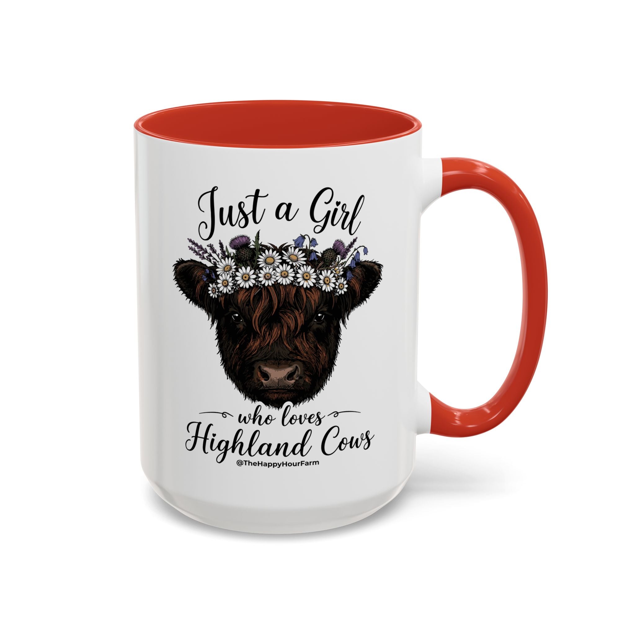Just a Girl Who Love Highland Cow Coffee Mug