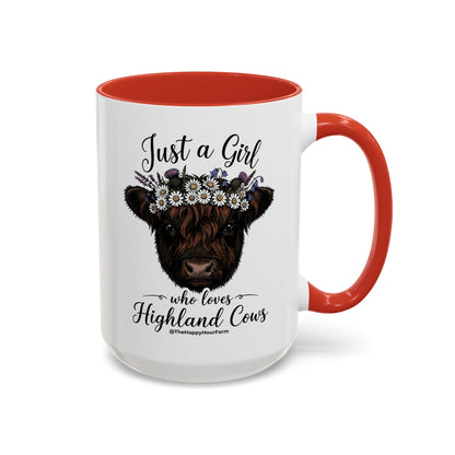 Just a Girl Who Love Highland Cow Coffee Mug