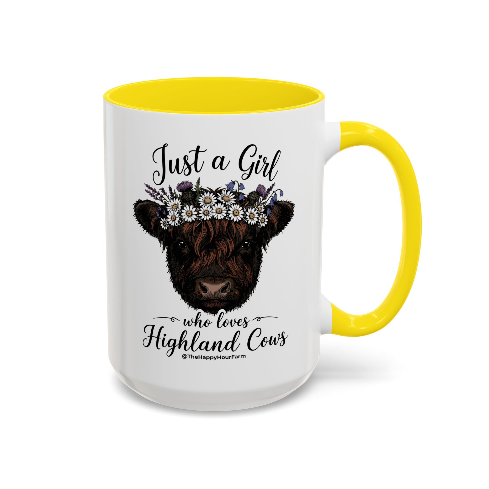 Just a Girl Who Love Highland Cow Coffee Mug