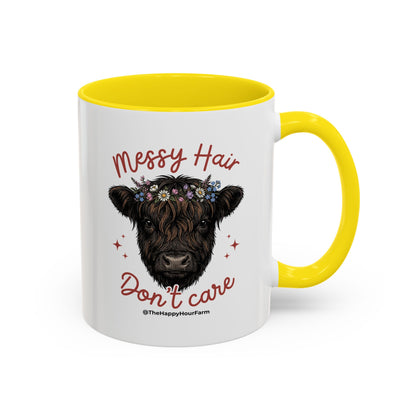 Messy Hair, Don't Care Coffee Mug