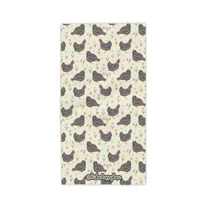CHICKEN WITH FLOWER 2 Beach Towel