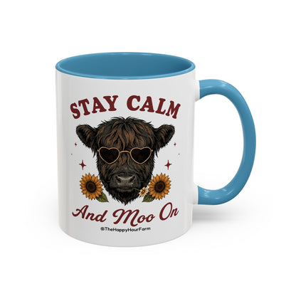 Stay Calm And Moo On Coffee Mug