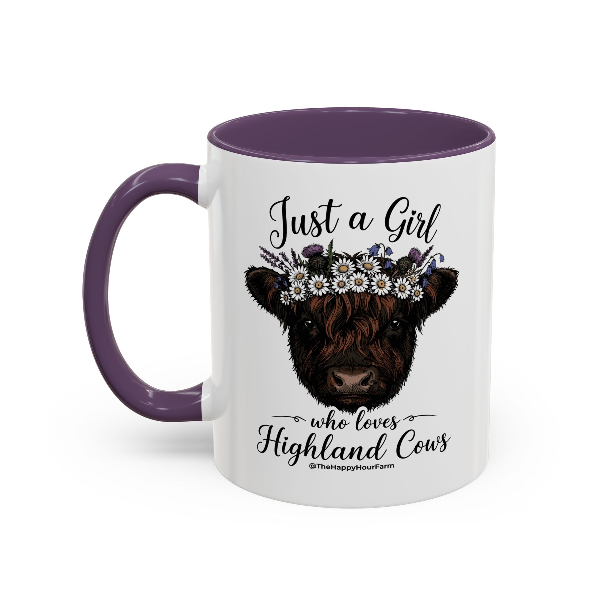 Just a Girl Who Love Highland Cow Coffee Mug