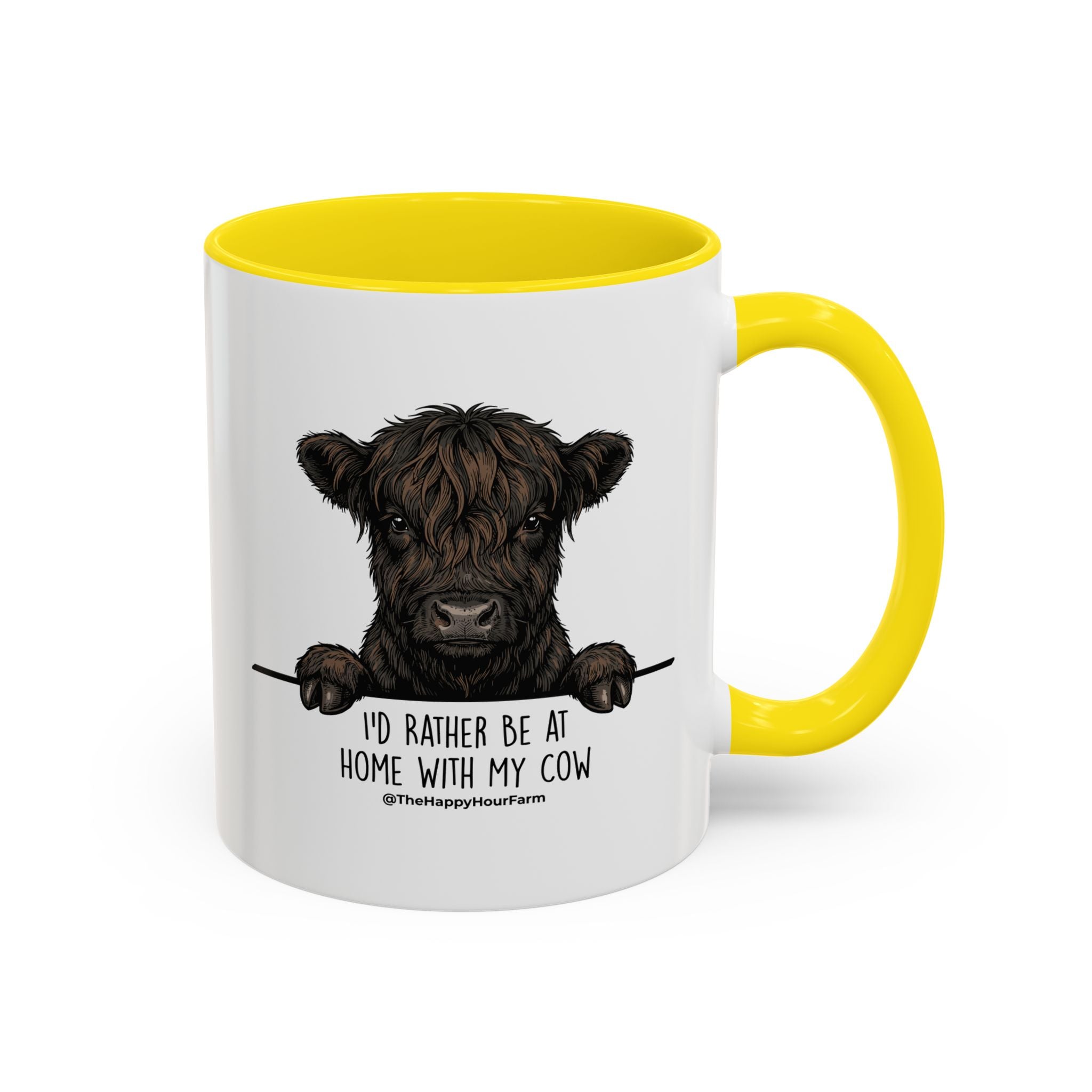 I'd Rather Be at Home With My Cow Coffee Mug