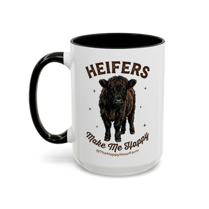 Heifers Make Me Happy Coffee Mug