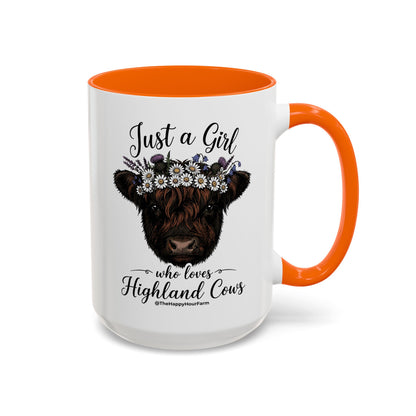 Just a Girl Who Love Highland Cow Coffee Mug