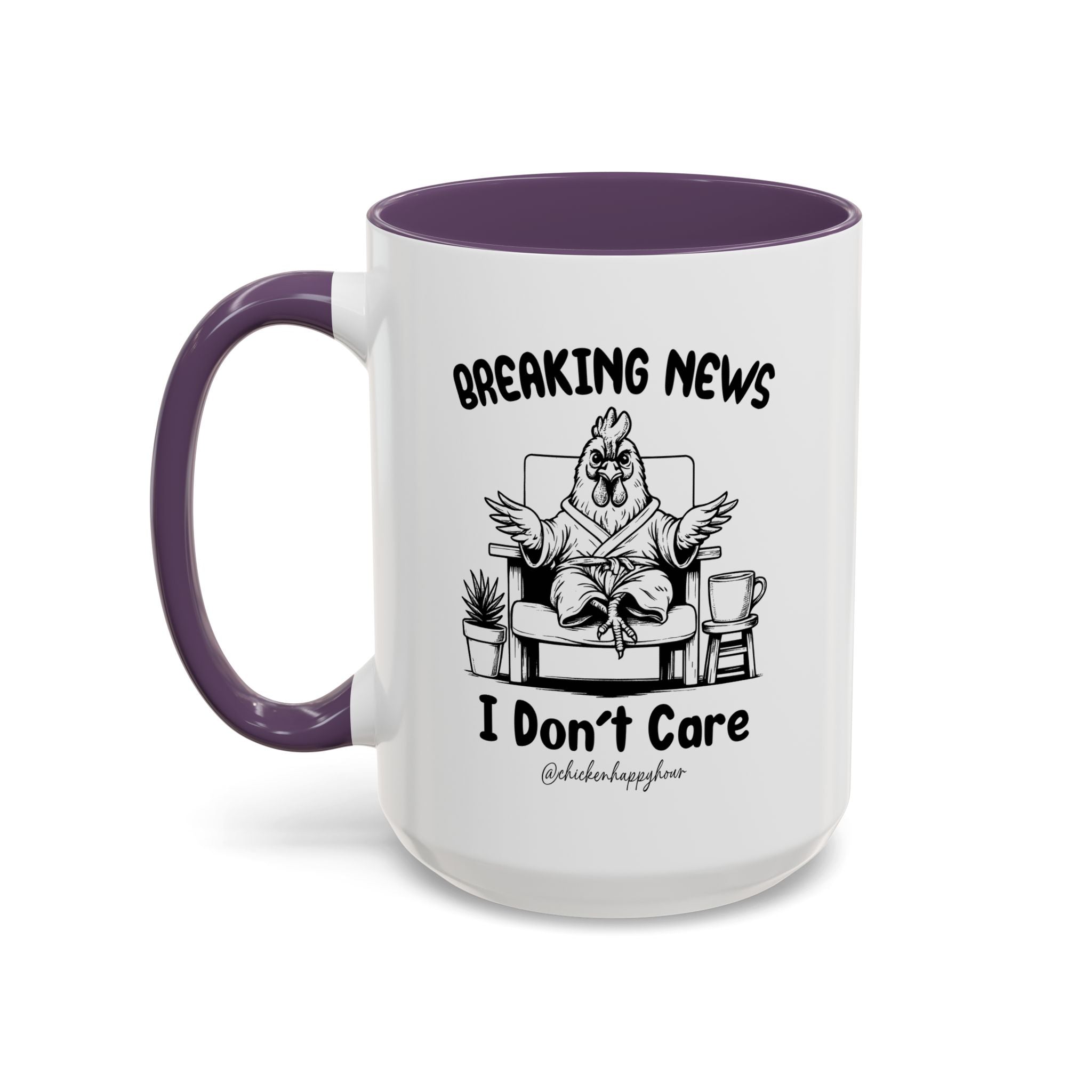 Breaking News I Don't Care Coffee Mug