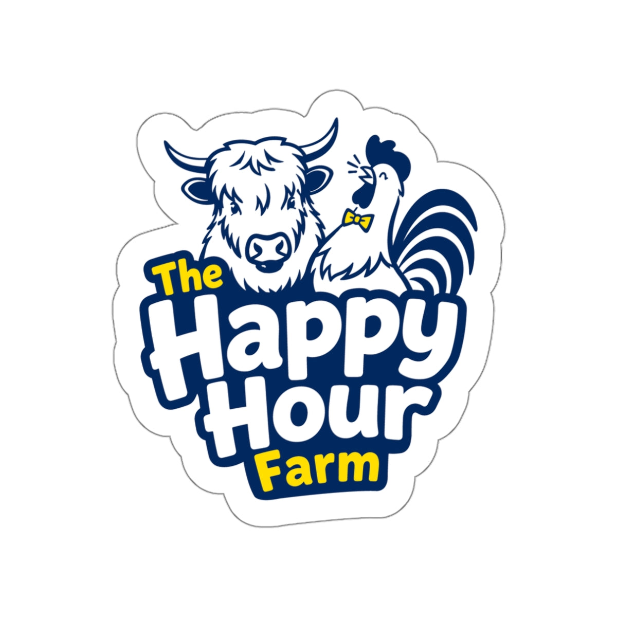 The Happy Hour Farm Logo 3 Sticker