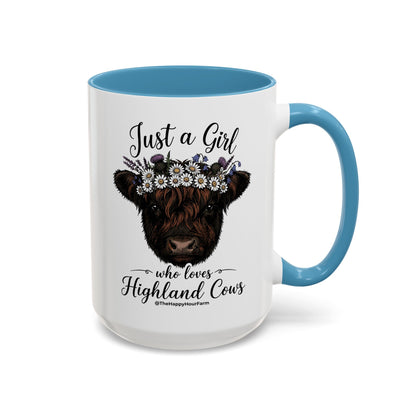 Just a Girl Who Love Highland Cow Coffee Mug