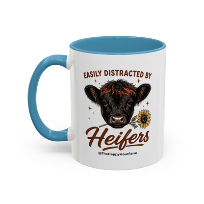 Easily Distracted by Heifer Coffee Mug